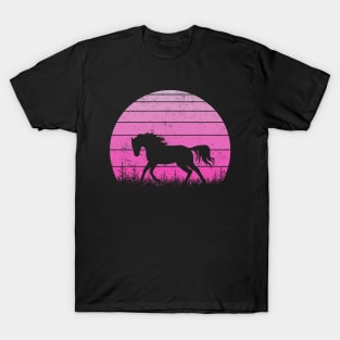 Horse Sunset Horse Lover T-Shirt